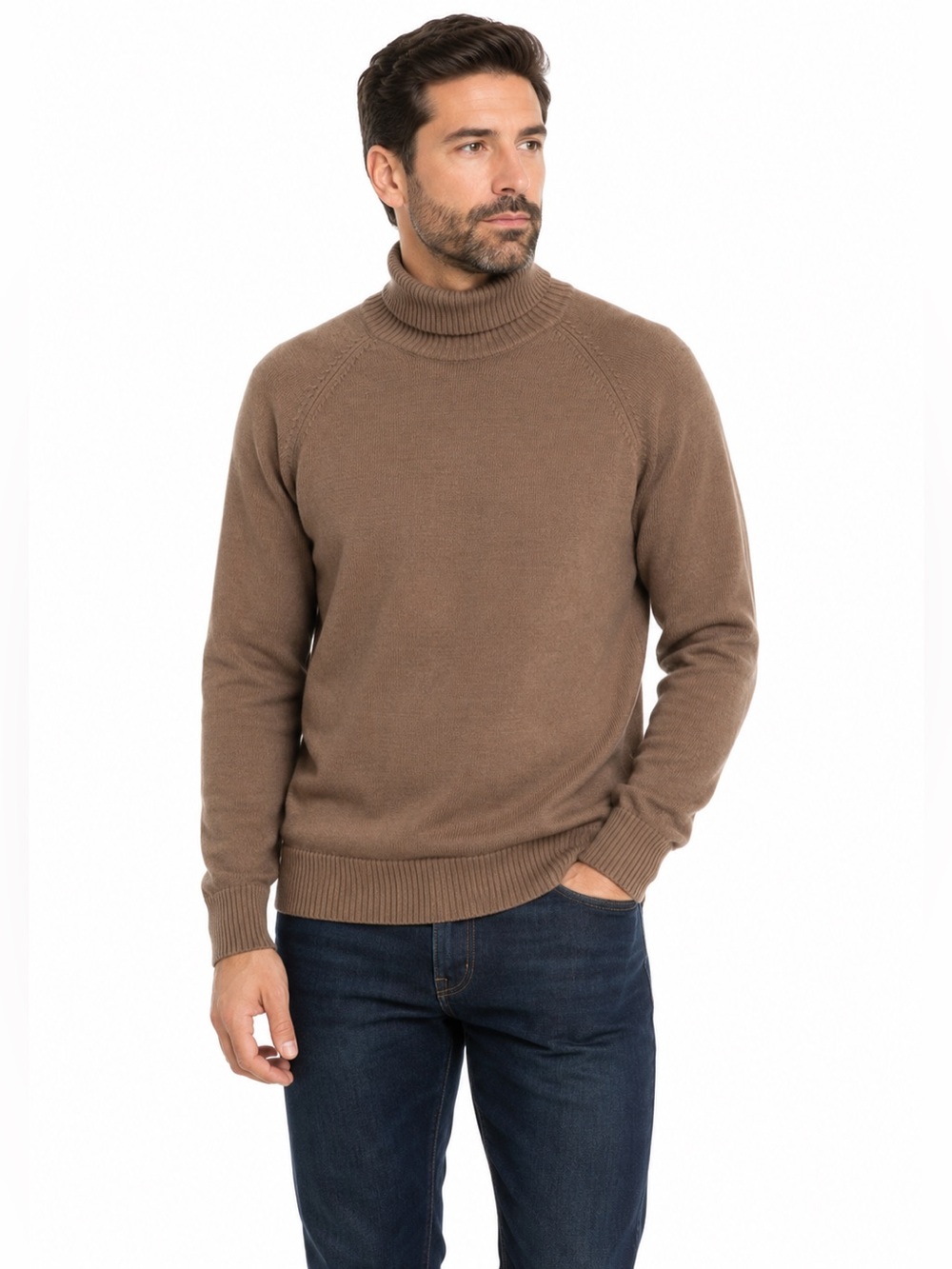 Forever 21 Men's Taupe Turtleneck Sweater